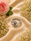 Jewels Kafe Elegant Silver-Tone Adjustable Ring with Purple Stone Jewels Kafe