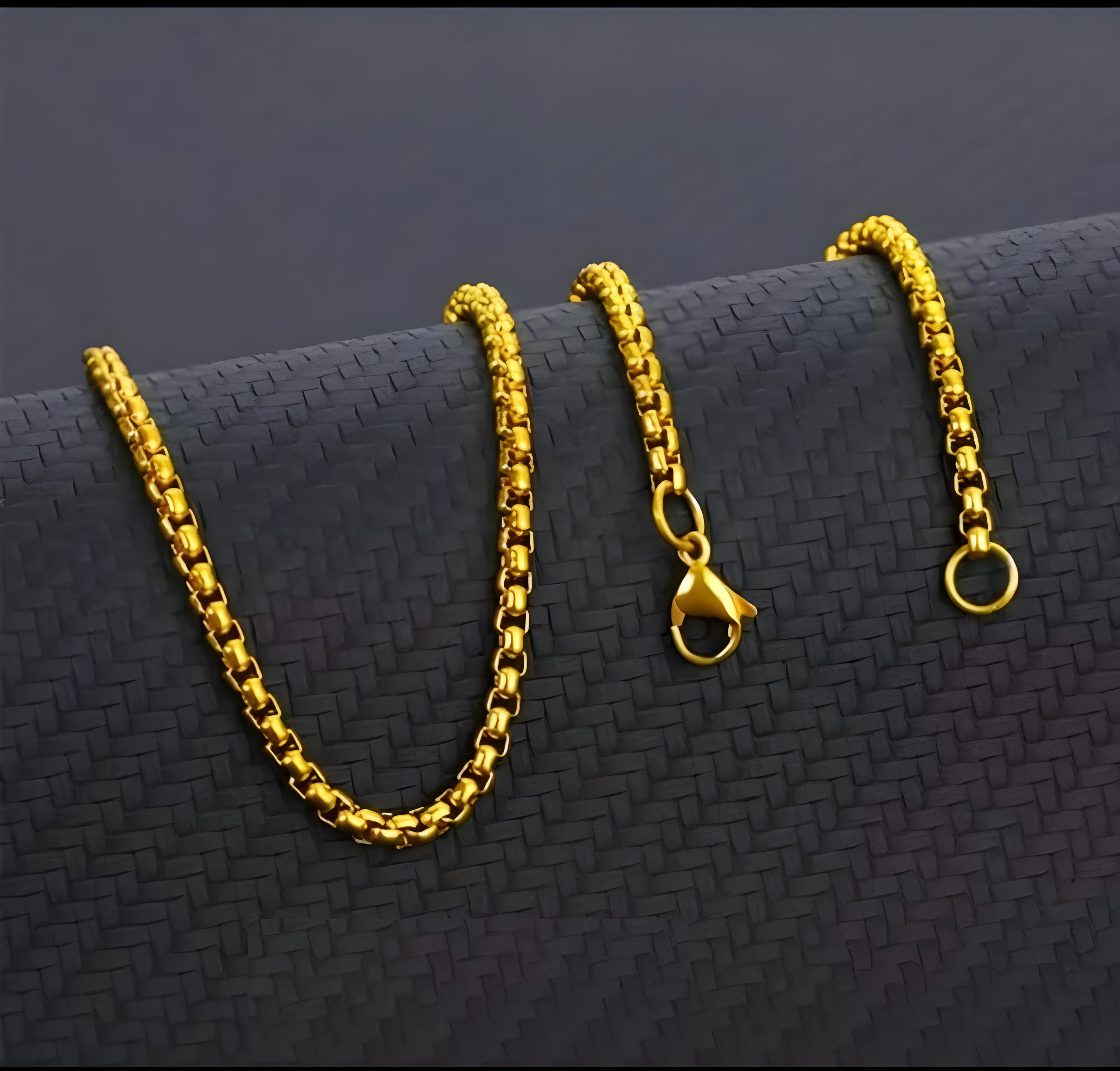 Jewels Kafe Stainless Steel One Gram Gold Plated Men's Chain Main image
