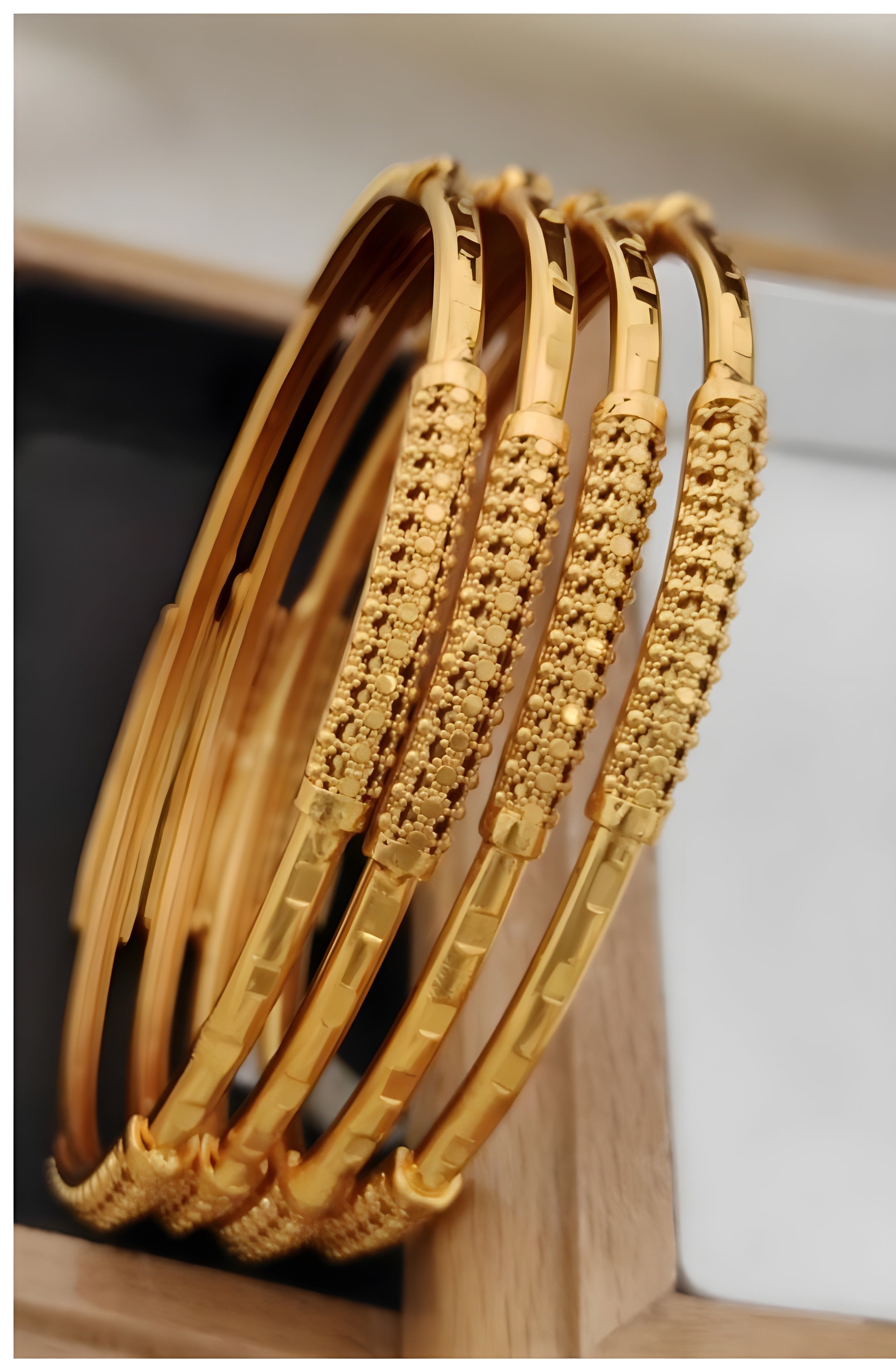 Jewels Kafe Gold Plated Bangle Set (Pack of 4) 2.10 Main image