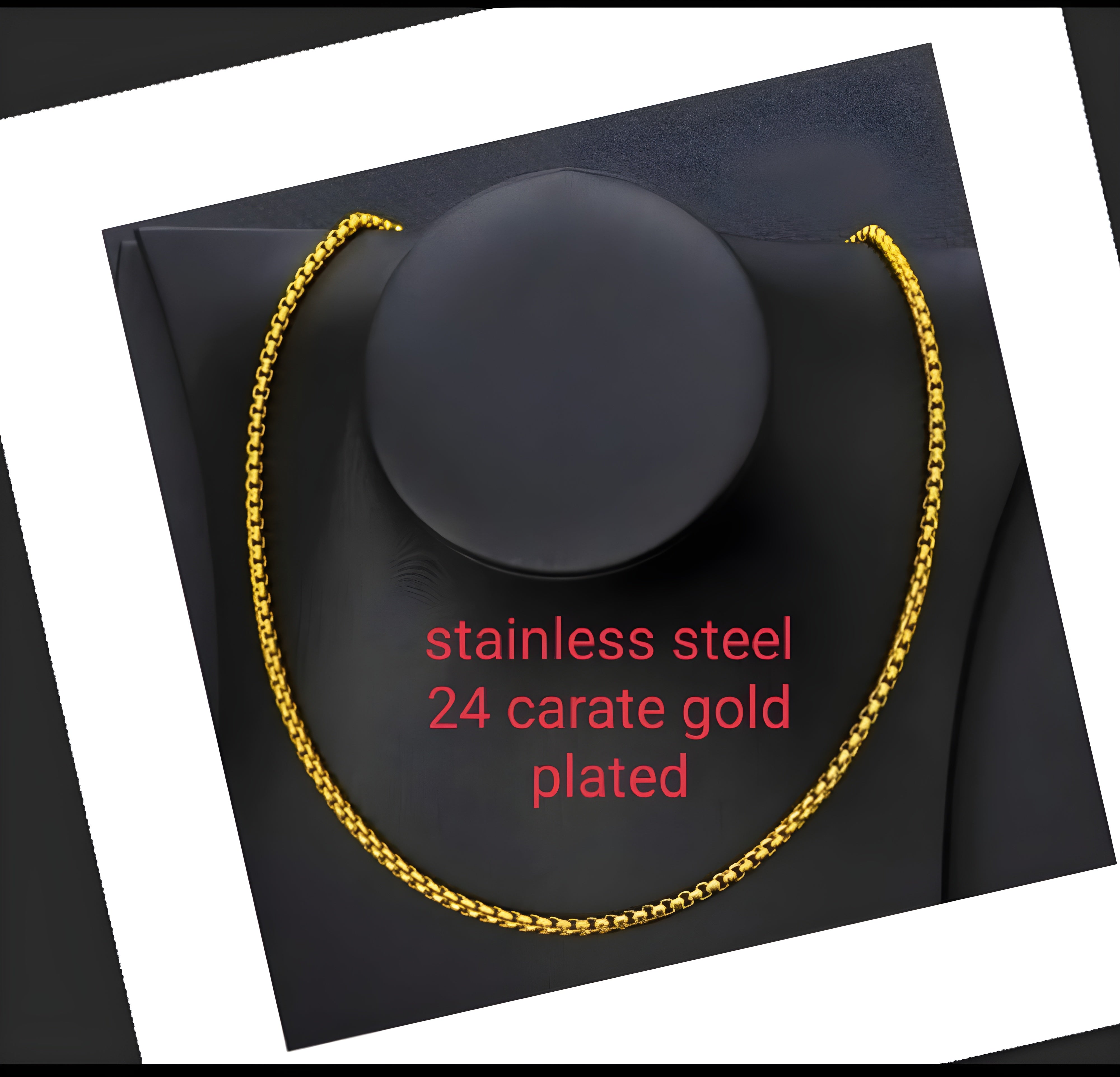 Jewels Kafe Stainless Steel One Gram Gold Plated Men's Chain Secondary image