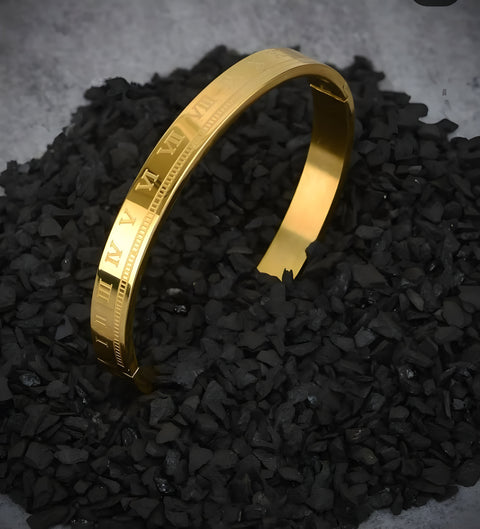 Jewels Kafe One Gram Gold Plated Mens Kada Free Size