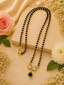 Jewels Kafe Elegant Black Beaded Mangalsutra with Crystal Pendant Jewels Kafe