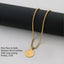 Jewels Kafe Stainless Steel One Gram Gold Plated Heavy Chain & Pendant