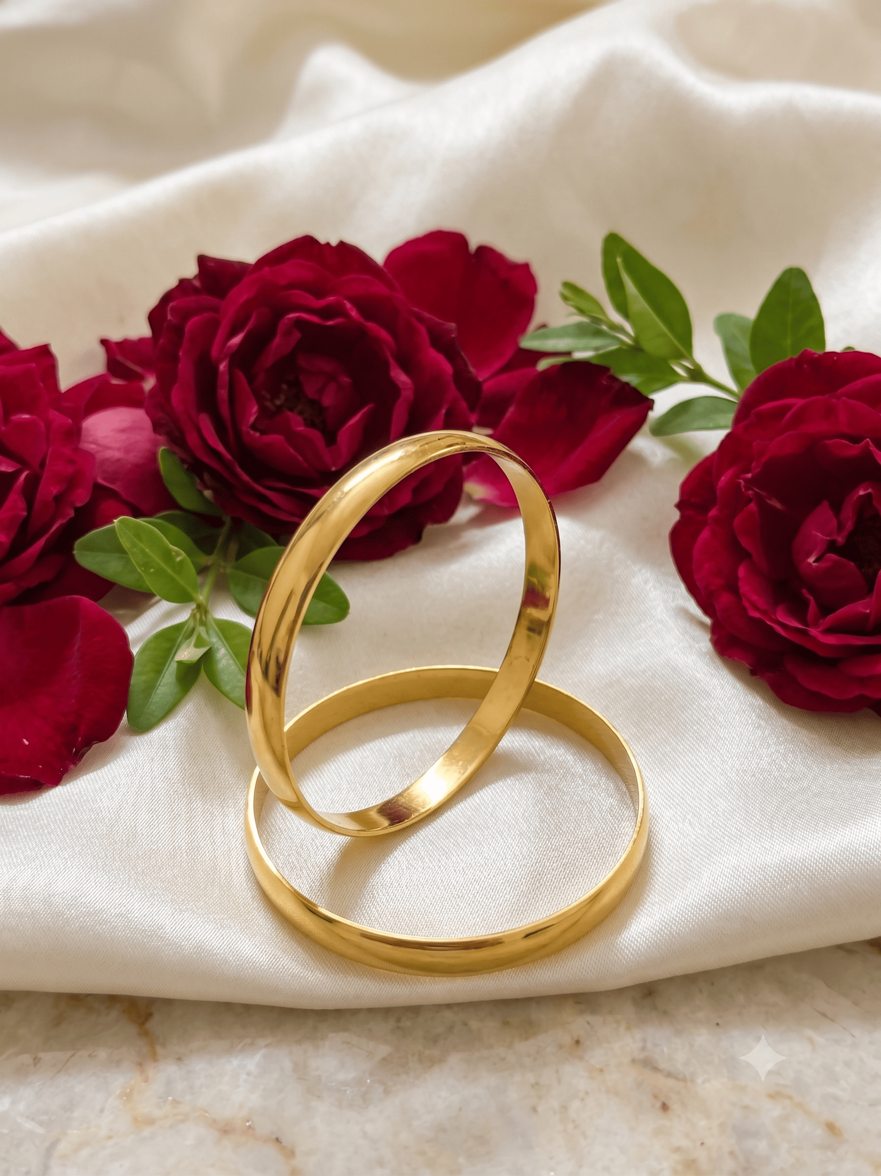 Jewels Kafe Gold Plated Bangle Set (Pack of 2) Jewels Kafe