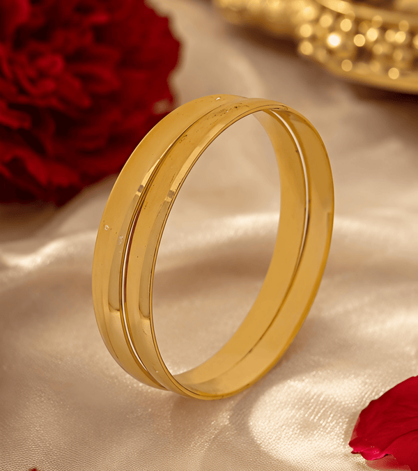 Jewels Kafe Gold Plated Bangle Set (Pack of 2) Jewels Kafe