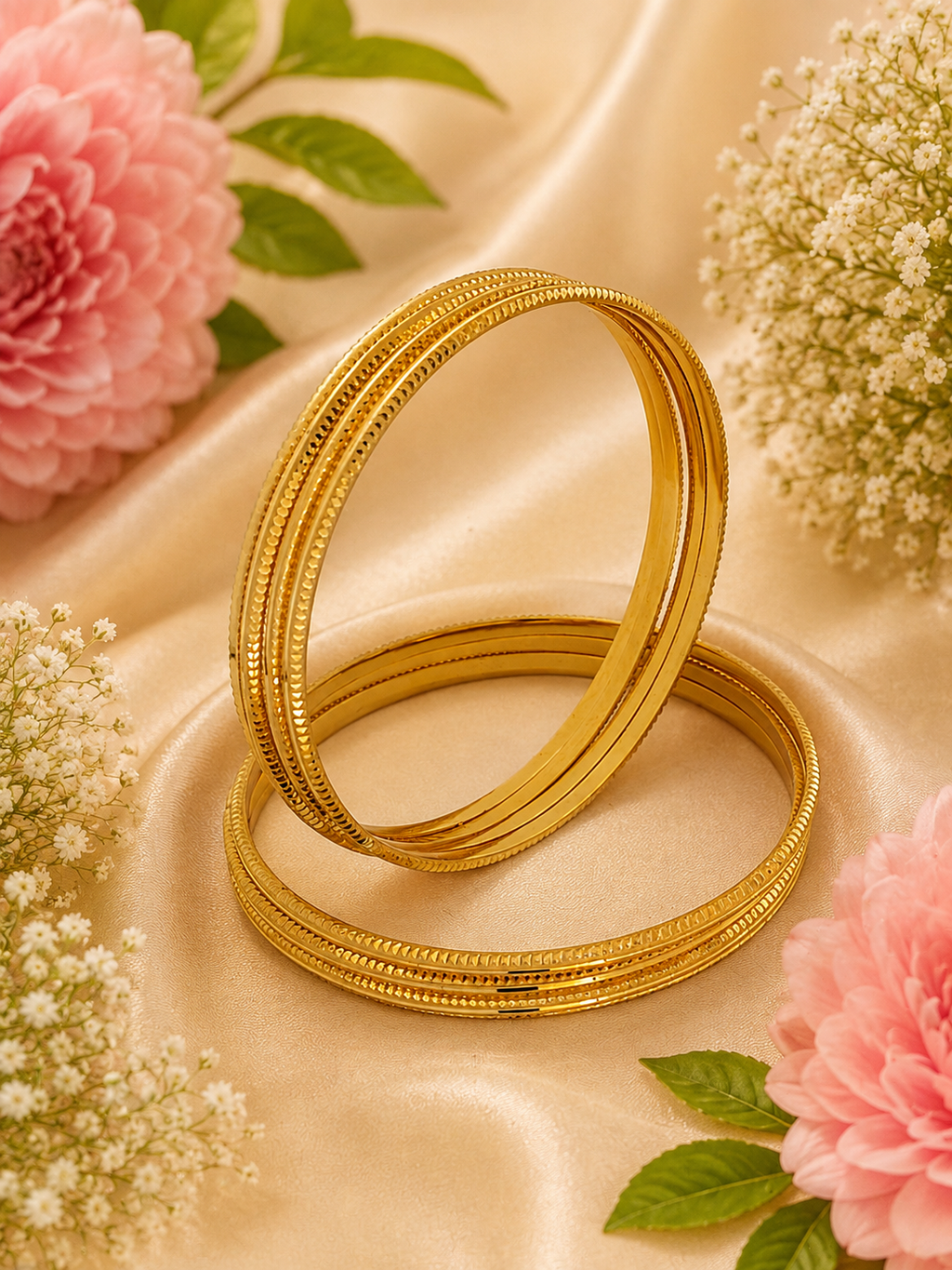 Jewels Kafe Gold Plated Bangle Set (Pack of 8) Jewels Kafe
