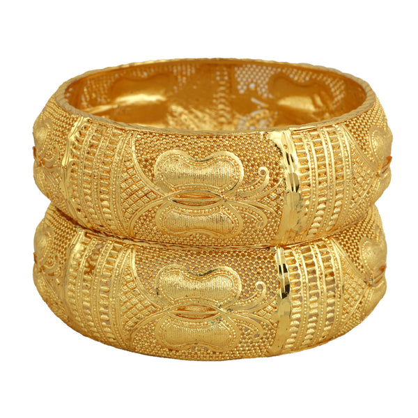 Jewels Kafe One Gram Gold Plated Bangle Set of 2