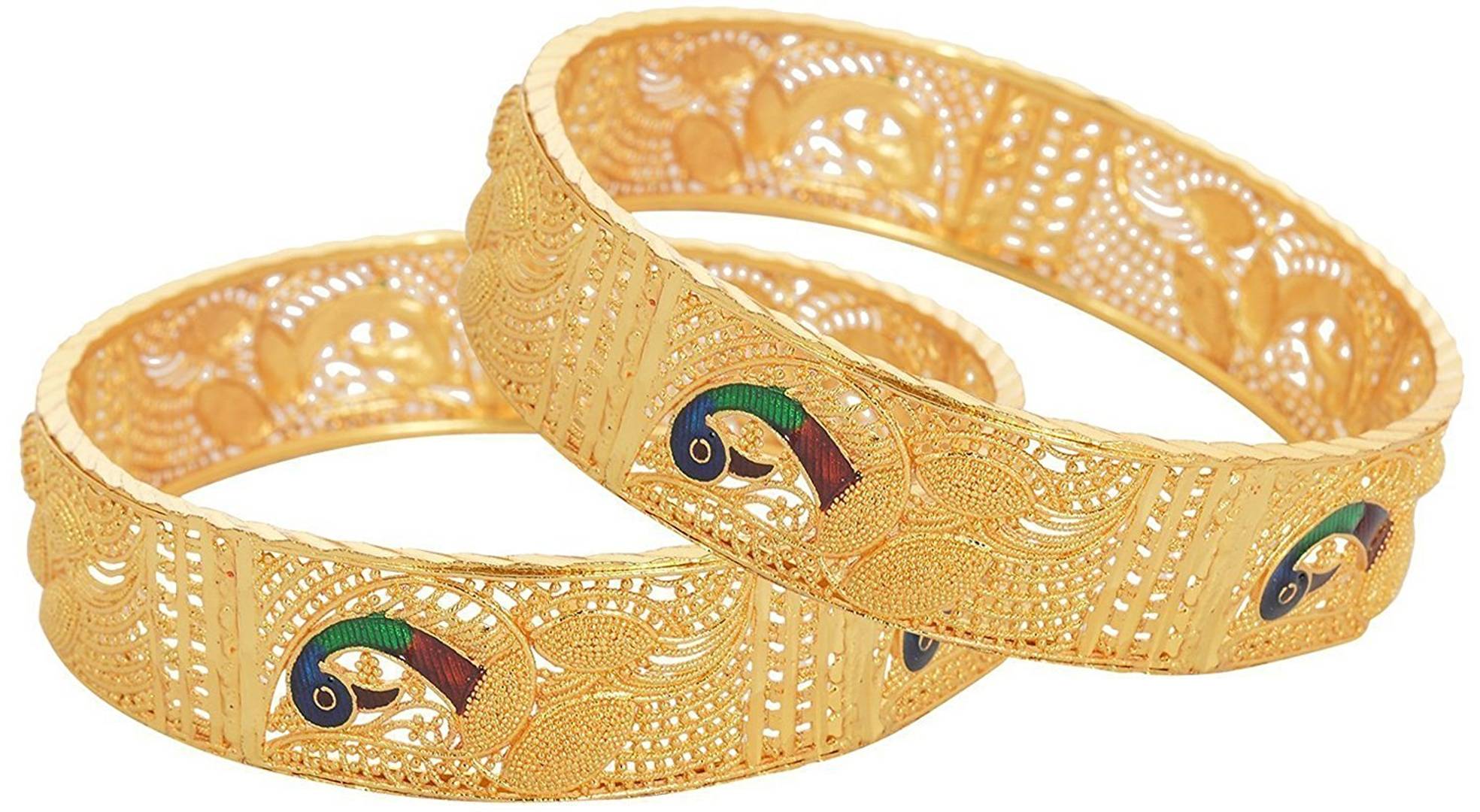 Traditional Gold Plated Bangles (2.4)