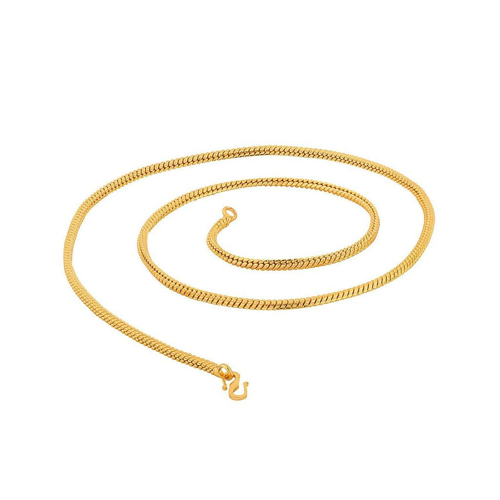 Jewels Kafe Gold Plated Anti-Tarnish Golden Chain for Men and Women
