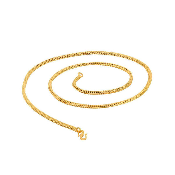Jewels Kafe Gold Plated Anti-Tarnish Golden Chain for Men and Women