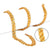 Jewels Kafe Trending Gold-plated Men's Chain & Bracelet Combo GlowRoad