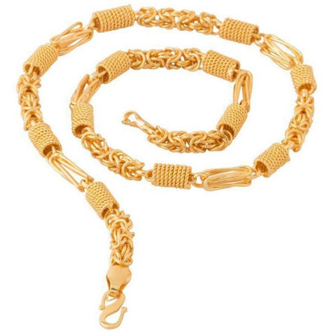 Jewels Kafe Trendy Gold Plated Brass Men's Chain Jewels Kafe