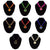Stylish Brass Beads Necklace for Women Combo of 8