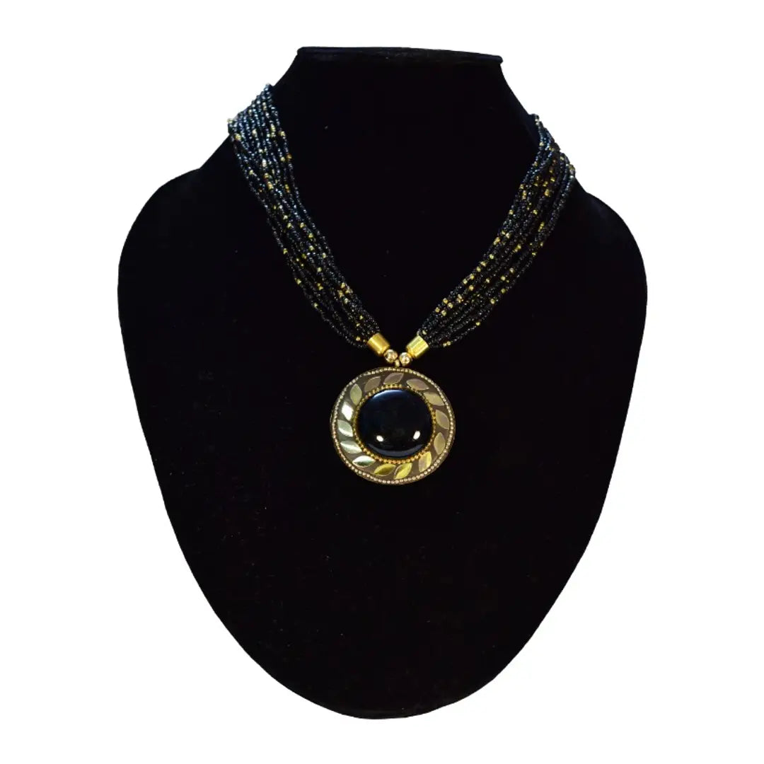 Stylish Brass Beads Necklace for Women Combo of 8