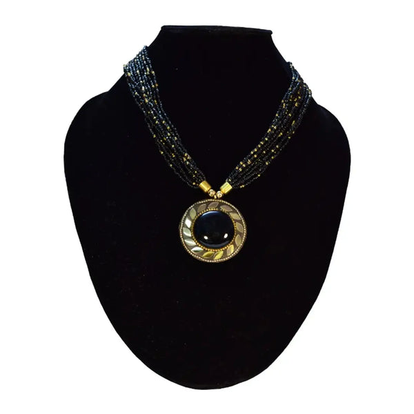 Stylish Brass Beads Necklace for Women Combo of 8
