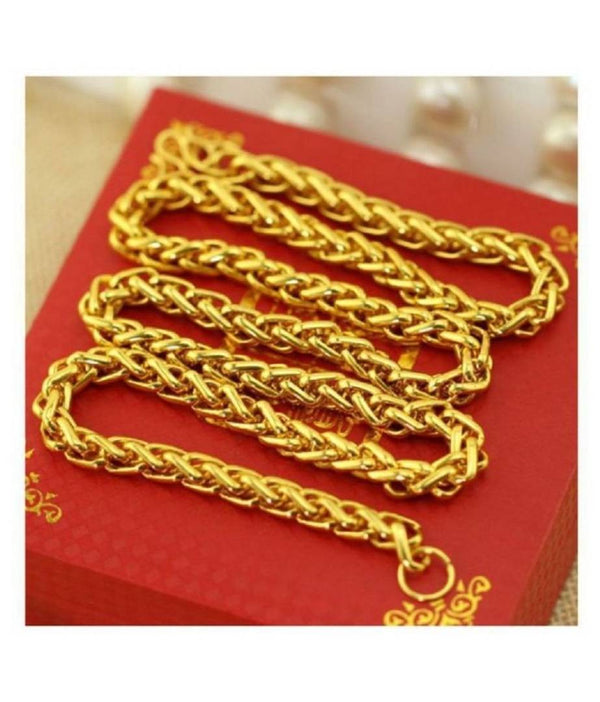 Designer Gold Plated Brass Chain For Men