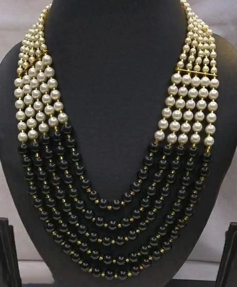 Elite Pearl Bead Work Necklace GlowRoad