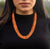 Elegant Orange Color Beads Necklace  Chains GlowRoad