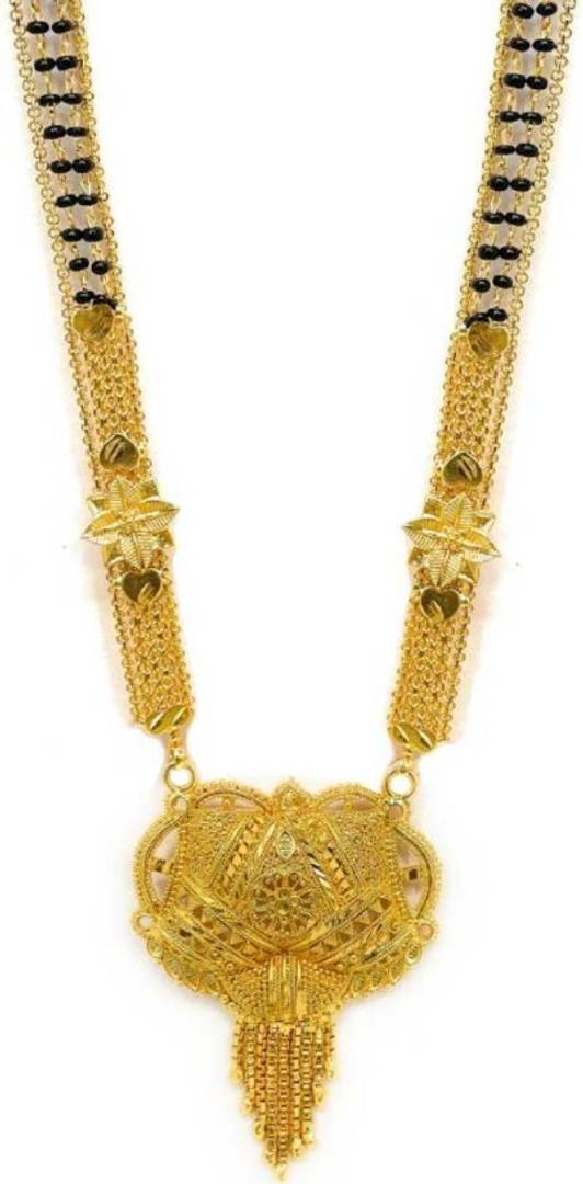Jewellery Traditional Hand Meena MangalsutraNecklace Chain For Women and Girls Brass Mangalsutra