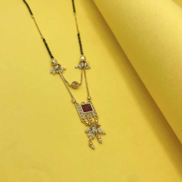 Jewellery Traditional Hand Meena MangalsutraNecklace Chain For Women and Girls Brass Mangalsutra
