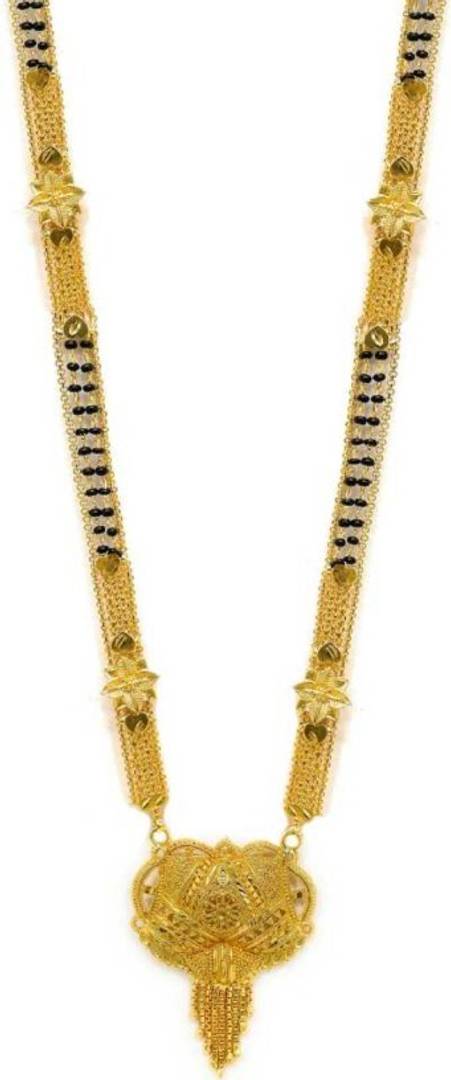 Jewellery Traditional Hand Meena MangalsutraNecklace Chain For Women and Girls Brass Mangalsutra