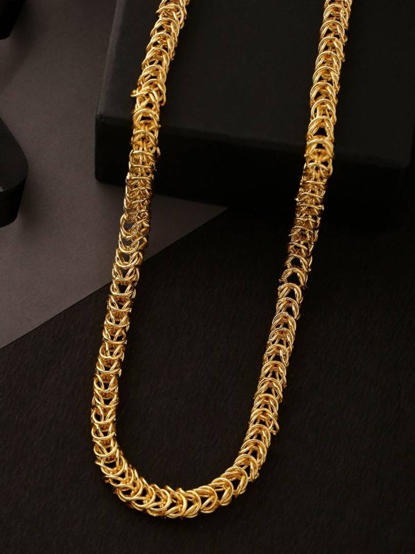 Trendy Stylish Brass Statement Chain For Men