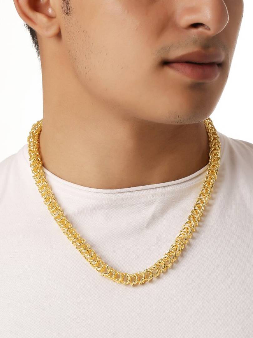 Trendy Stylish Brass Statement Chain For Men