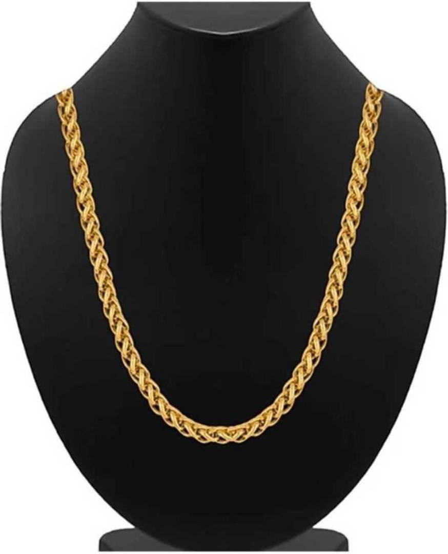 Designer Gold Plated Brass Chain For Men