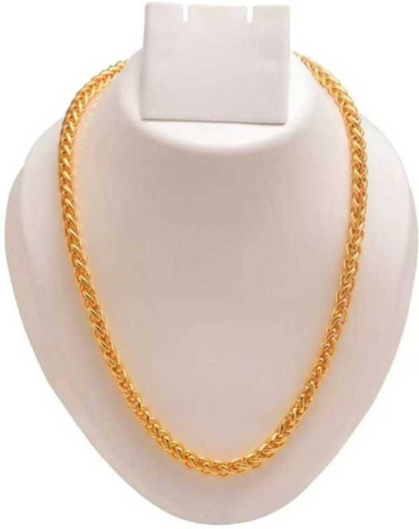 Designer Gold Plated Brass Chain For Men