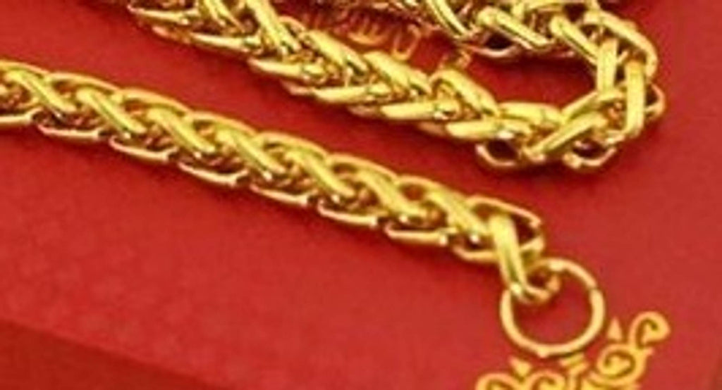 Designer Gold Plated Brass Chain For Men