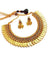Gold Plated Choker Necklace With Earrings Set GlowRoad