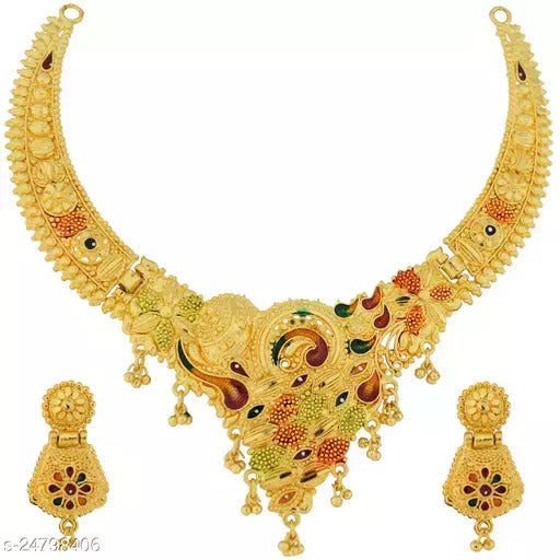Jewels Kafe One Gram Gold Plated Necklace Set Main image