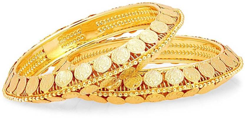 Jewels Kafe One Gram Gold Plated Bangle Set of 2