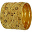 Jewels Kafe Gold Plated Bangle Set of 6 2.8