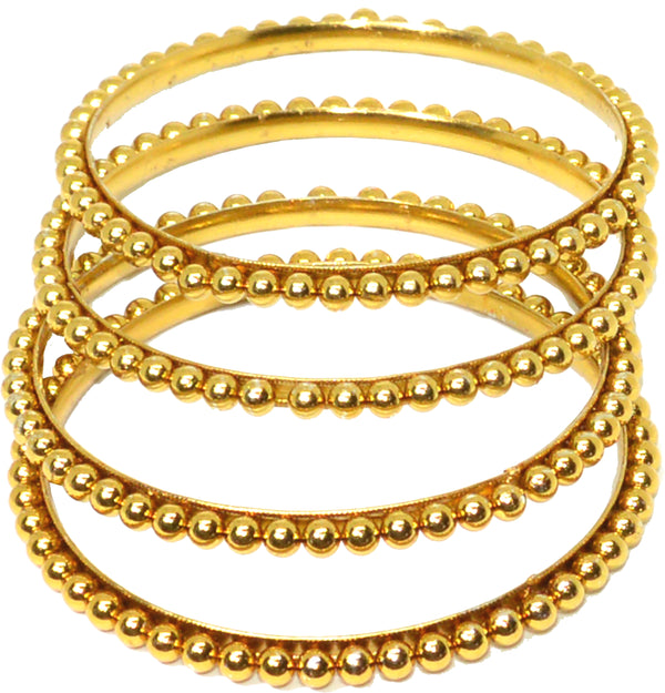 Jewels Kafe Gold-Plated Bangle Set Combo(Pack of 12)
