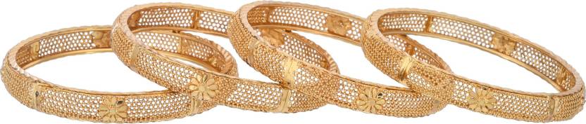 Jewels Kafe Gold Plated Bangle Set (Pack of 4)