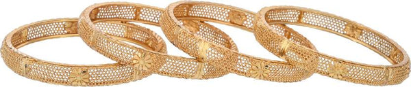 Jewels Kafe Gold Plated Bangle Set (Pack of 4)