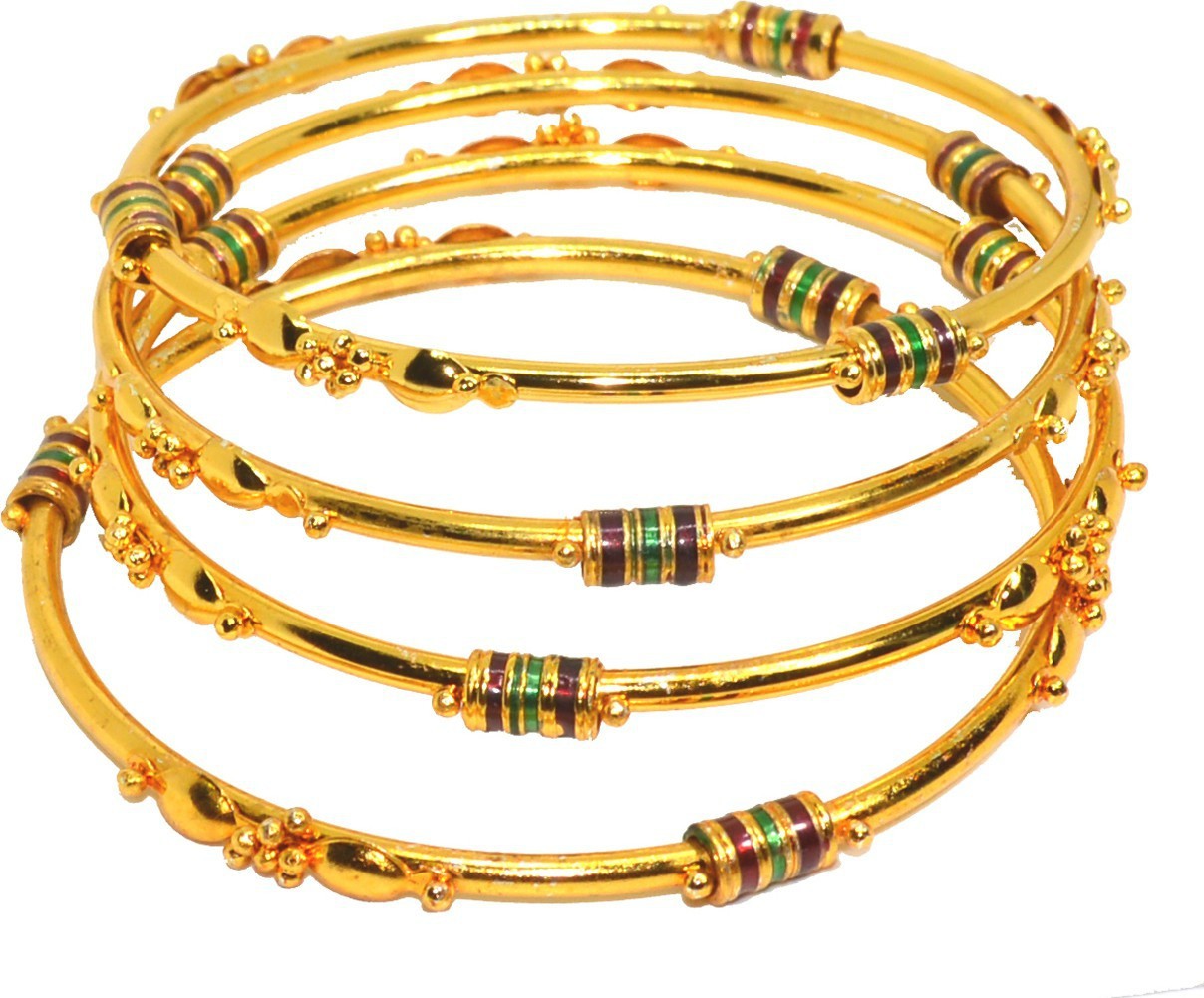 Jewels Kafe Gold-Plated Bangle Set Combo(Pack of 12)