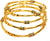 Jewels Kafe Gold-Plated Bangle Set Combo(Pack of 12) Jewels Kafe