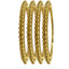 Jewels Kafe Gold Plated Bangle Set (Pack of 4) 2.8