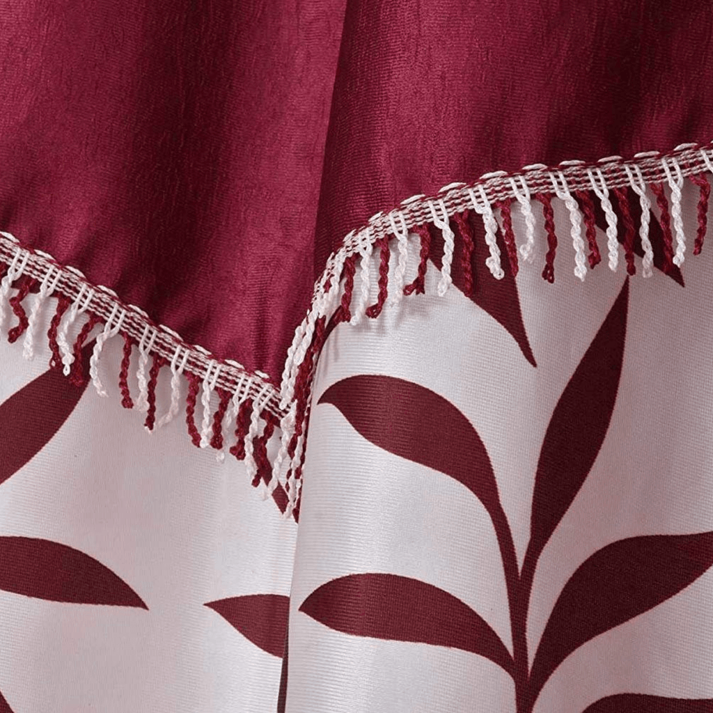 Urbanista 2 Piece Eyelet Polyester Printed Long Door Curtain 7Ft