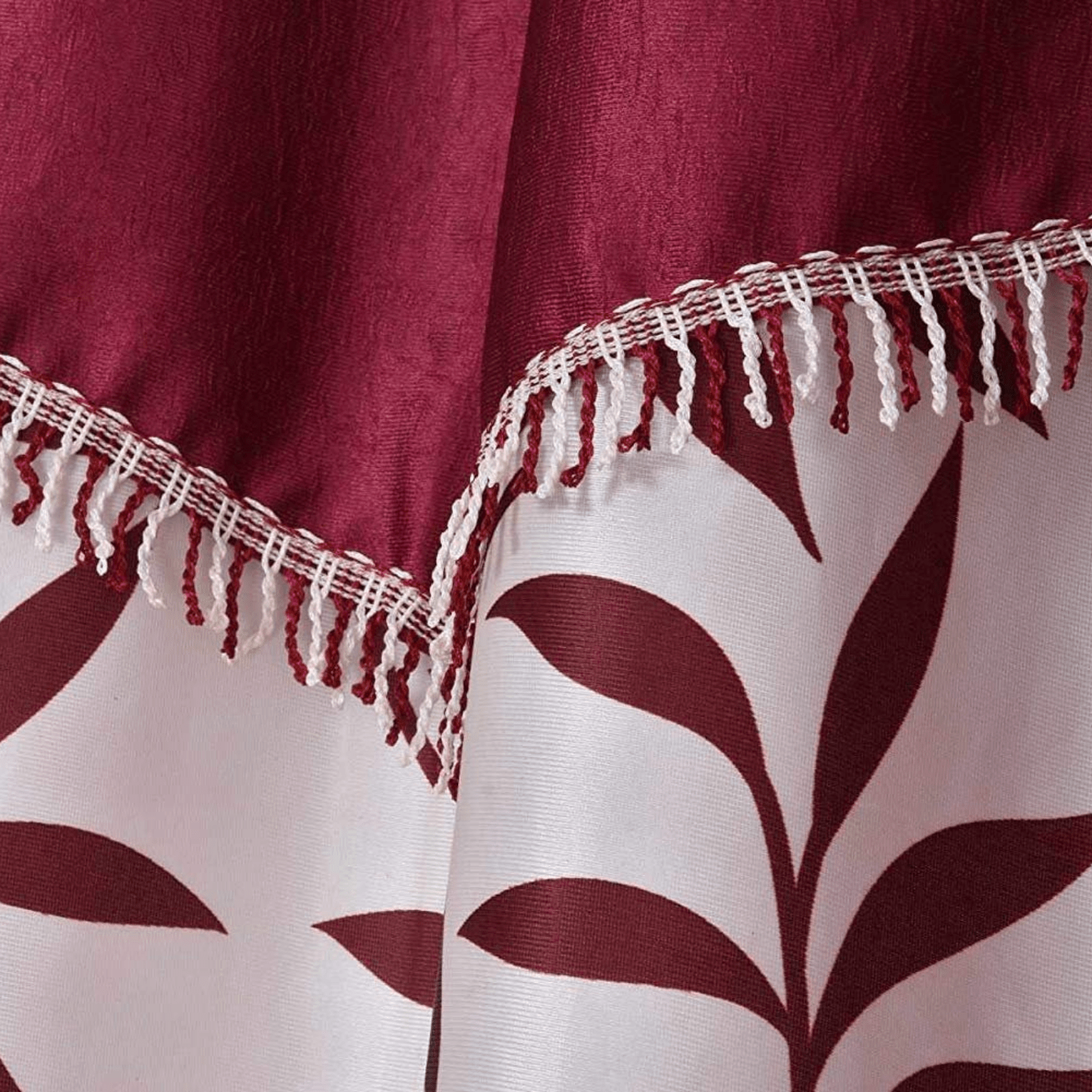 Urbanista 2 Piece Eyelet Polyester Printed Long Door Curtain 7Ft