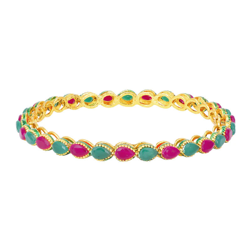 Jewels Kafe Gold Plated Bangle Set (Pack of 4)