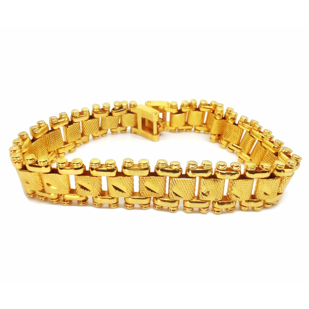 Jewels Kafe Classic One Gram Gold Plated Bracelet For Men Main image