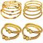 Jewels Kafe Gold-Plated Bangle Set Combo(Pack of 12) 2.8