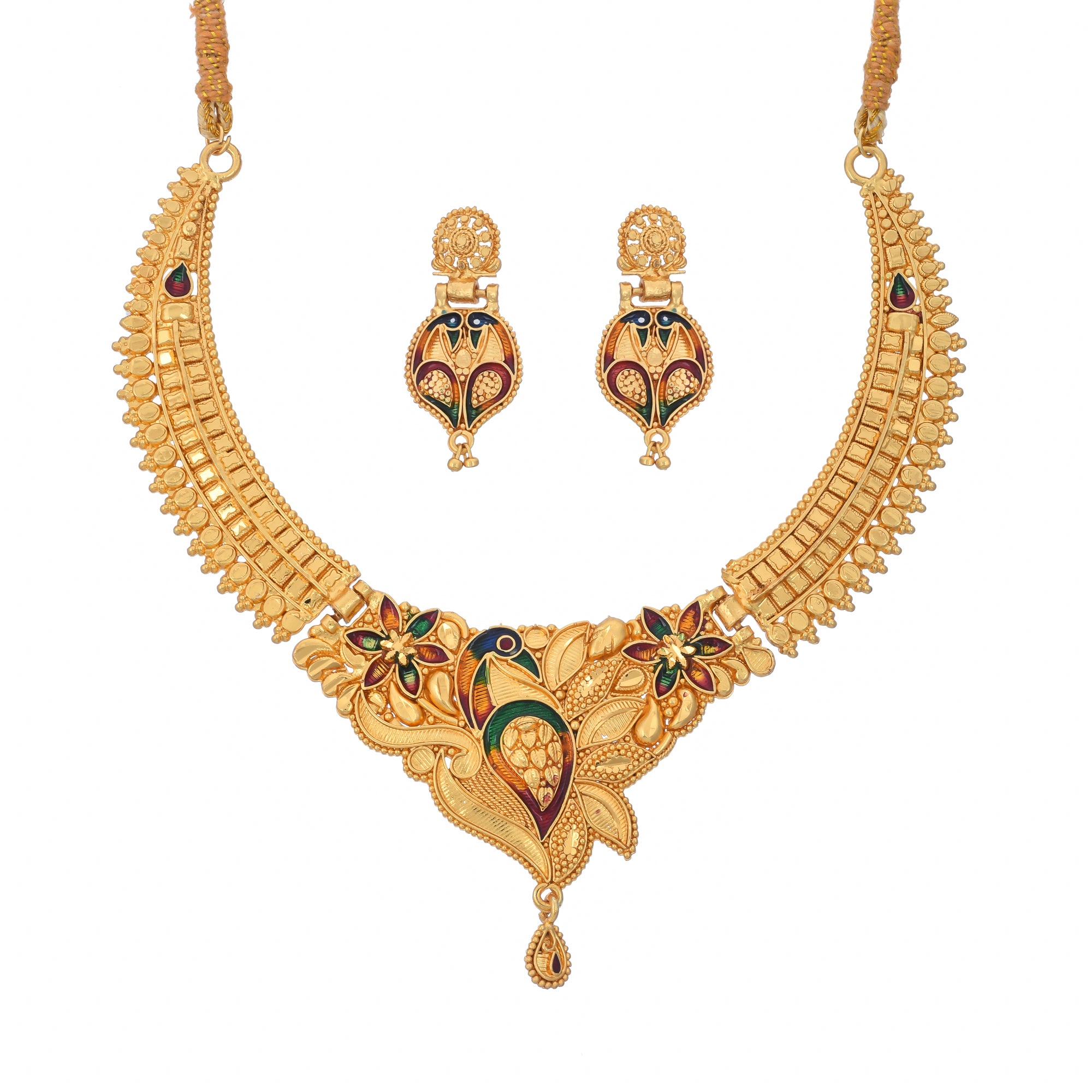 Jewels Kafe Gold Plated Necklace Set Main image
