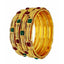 Jewels Kafe Delicate Design Gold Plated Bangle Set of 4 2.8