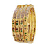 Jewels Kafe Gold Plated Bangle Set of 4 2.8