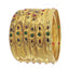 Jewels Kafe One Gram Gold Plated Bangle Set of 6 2.8