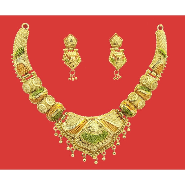 Jewels Kafe Gold Plated Necklace Set